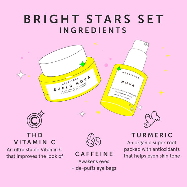 BRIGHT STARS Brightening Skincare Set | 2-Piece Limited Edition Gift