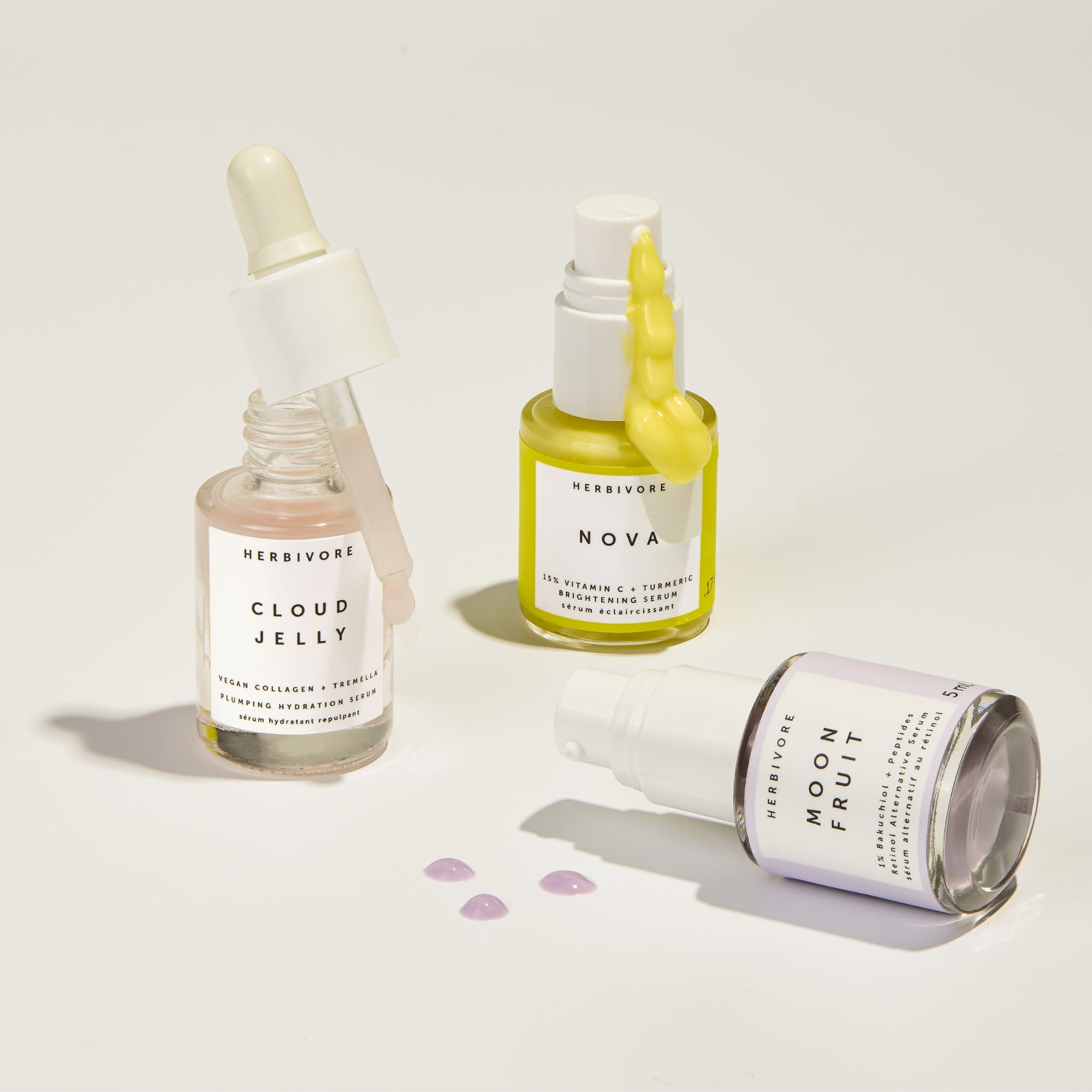 BRIGHT & BOUNCY Bestseller Serum Kit | Herbivore Botanicals