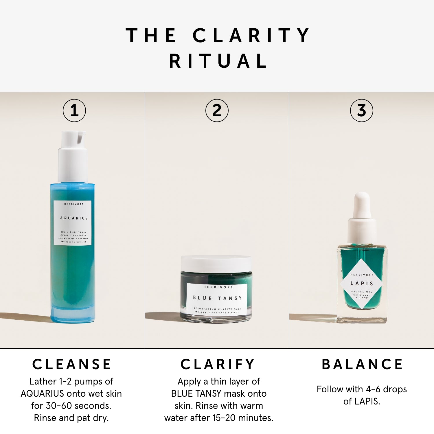 Clarify & Balance Set | Herbivore Botanicals