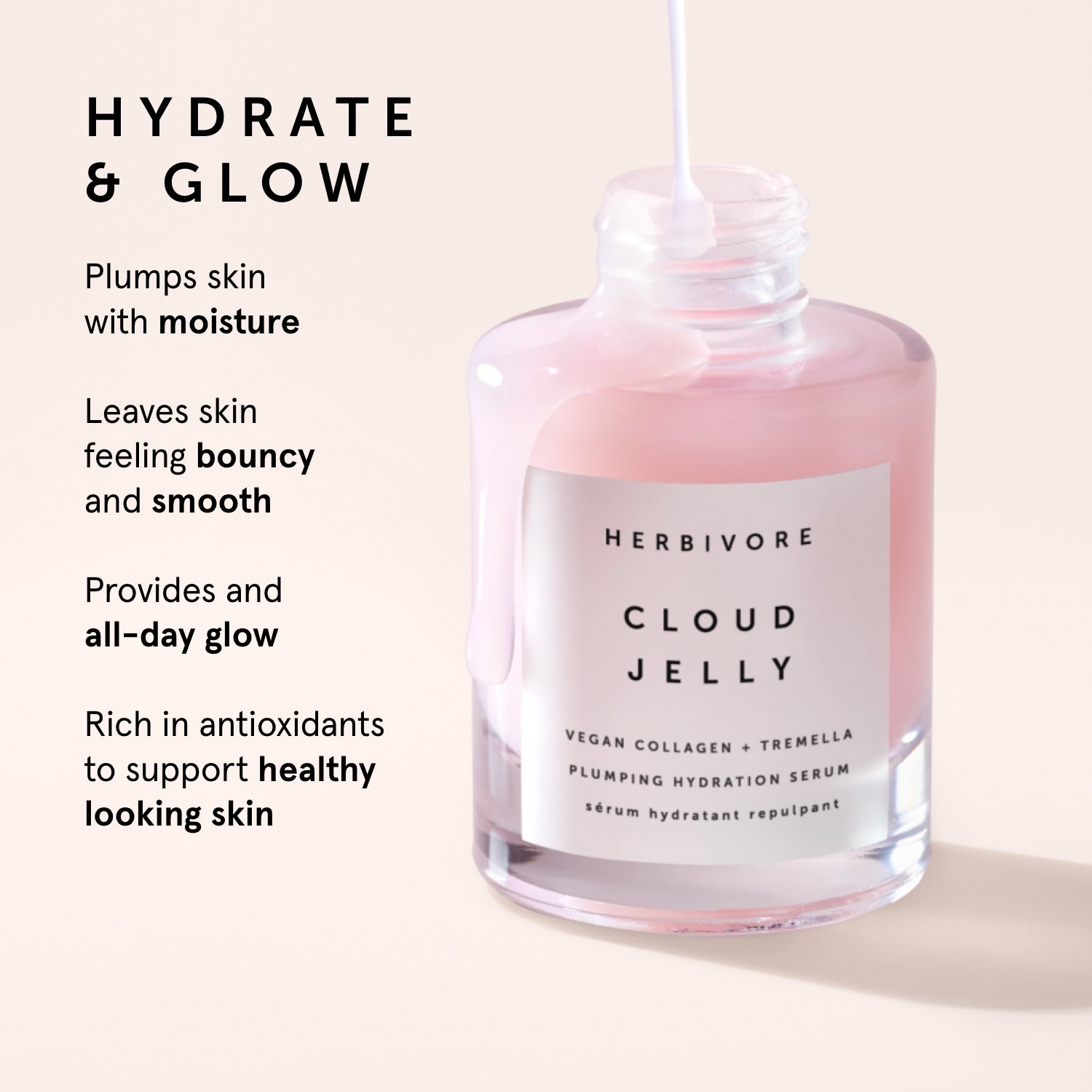 CLOUD JELLY Pink Plumping Hydration Serum | Herbivore Botanicals