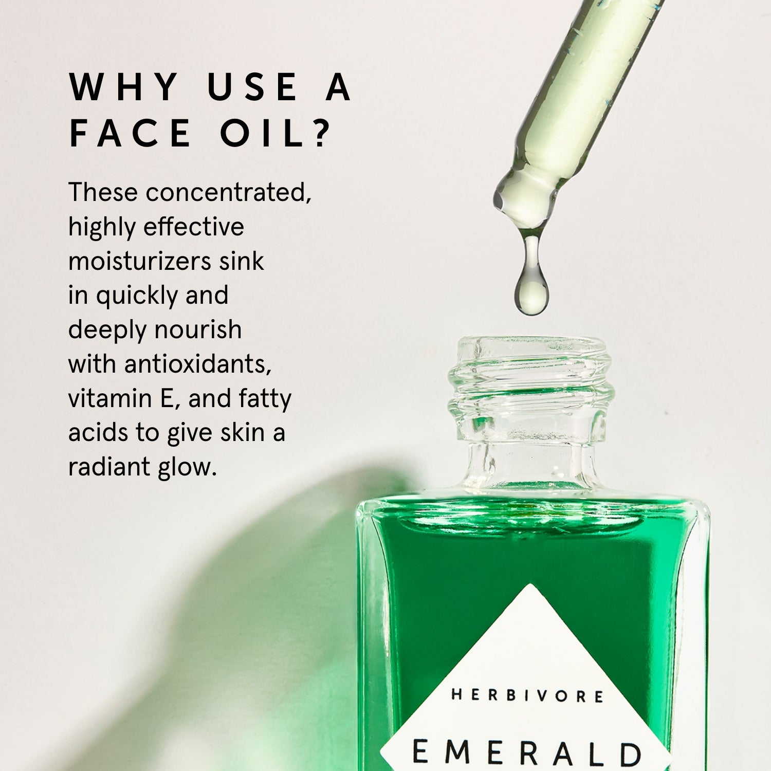 Emerald Deep Moisture Glow Facial Oil | Herbivore Botanicals