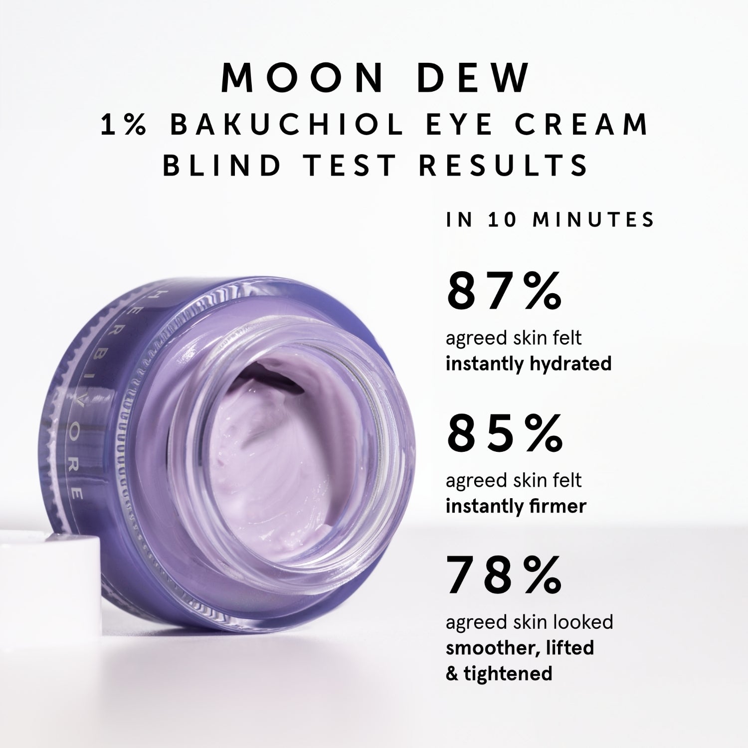 MOON DEW 1% Bakuchiol + Peptides Retinol Alternative Firming Eye Cream | Herbivore Botanicals