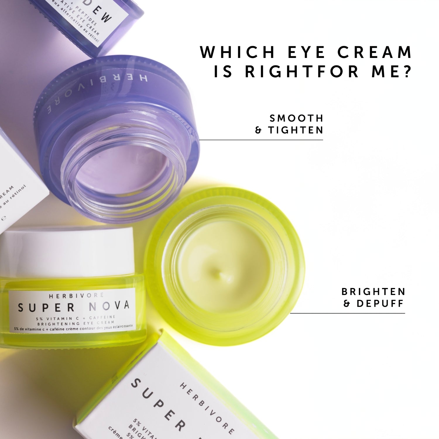 MOON DEW 1% Bakuchiol + Peptides Retinol Alternative Firming Eye Cream | Herbivore Botanicals