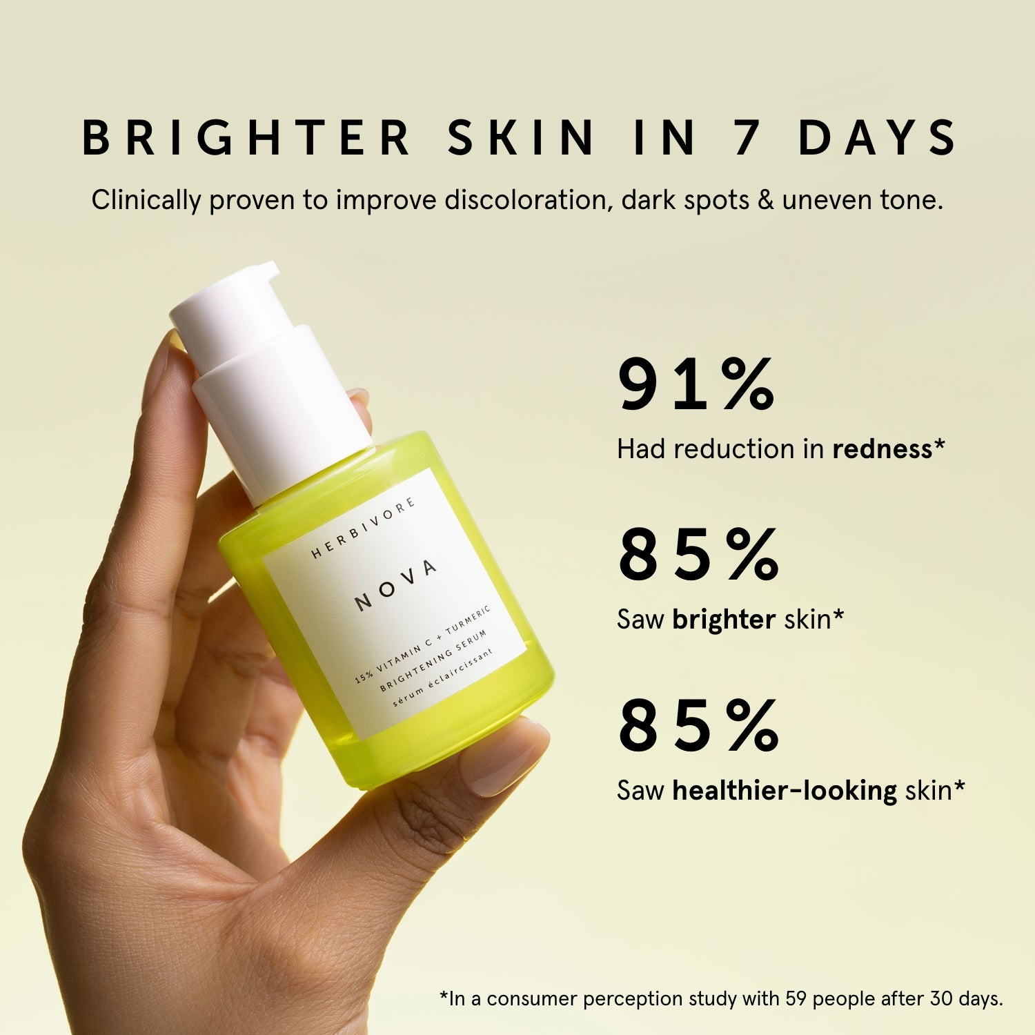 NOVA 15% Vitamin C + Turmeric Brightening Serum | Herbivore Botanicals