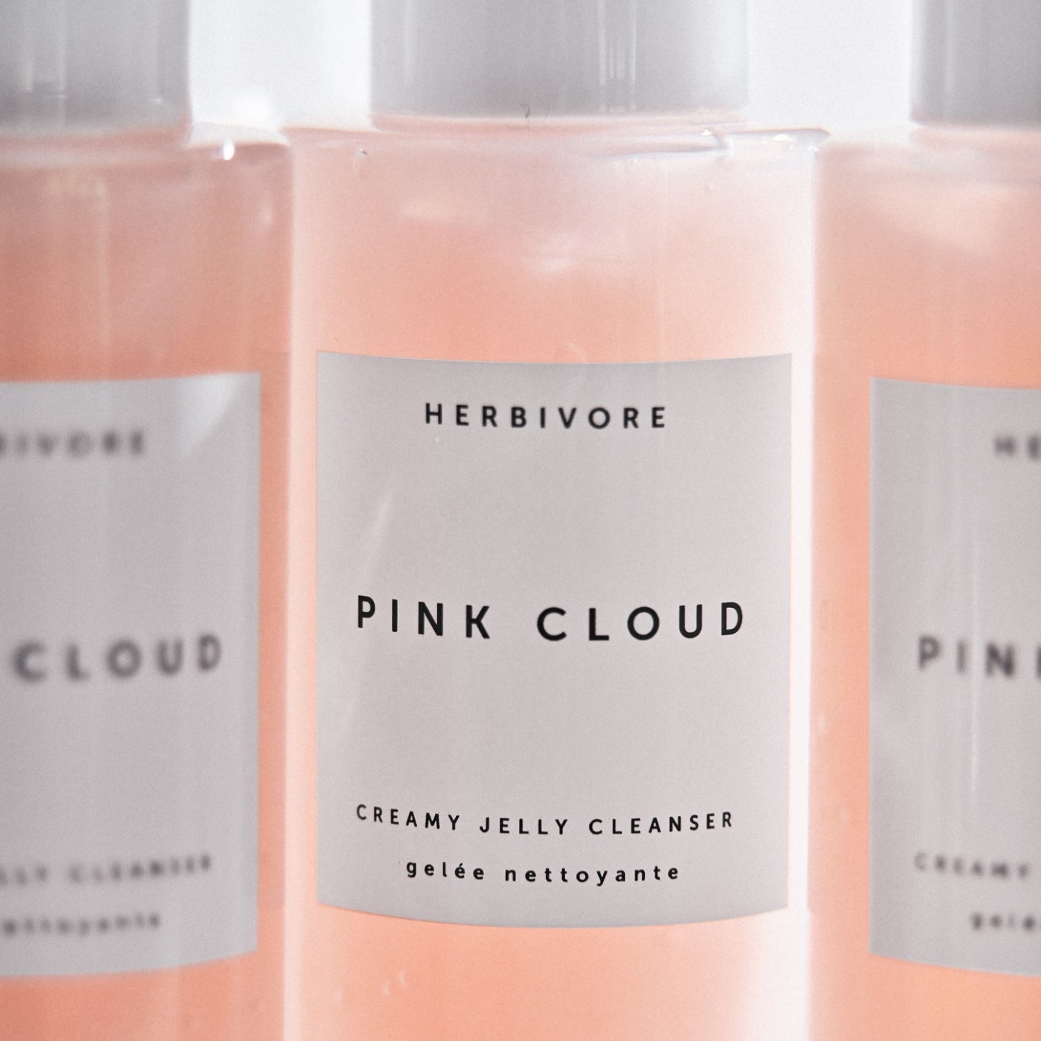 PINK CLOUD Rosewater + Tremella Creamy Jelly Cleanser | Herbivore Botanicals