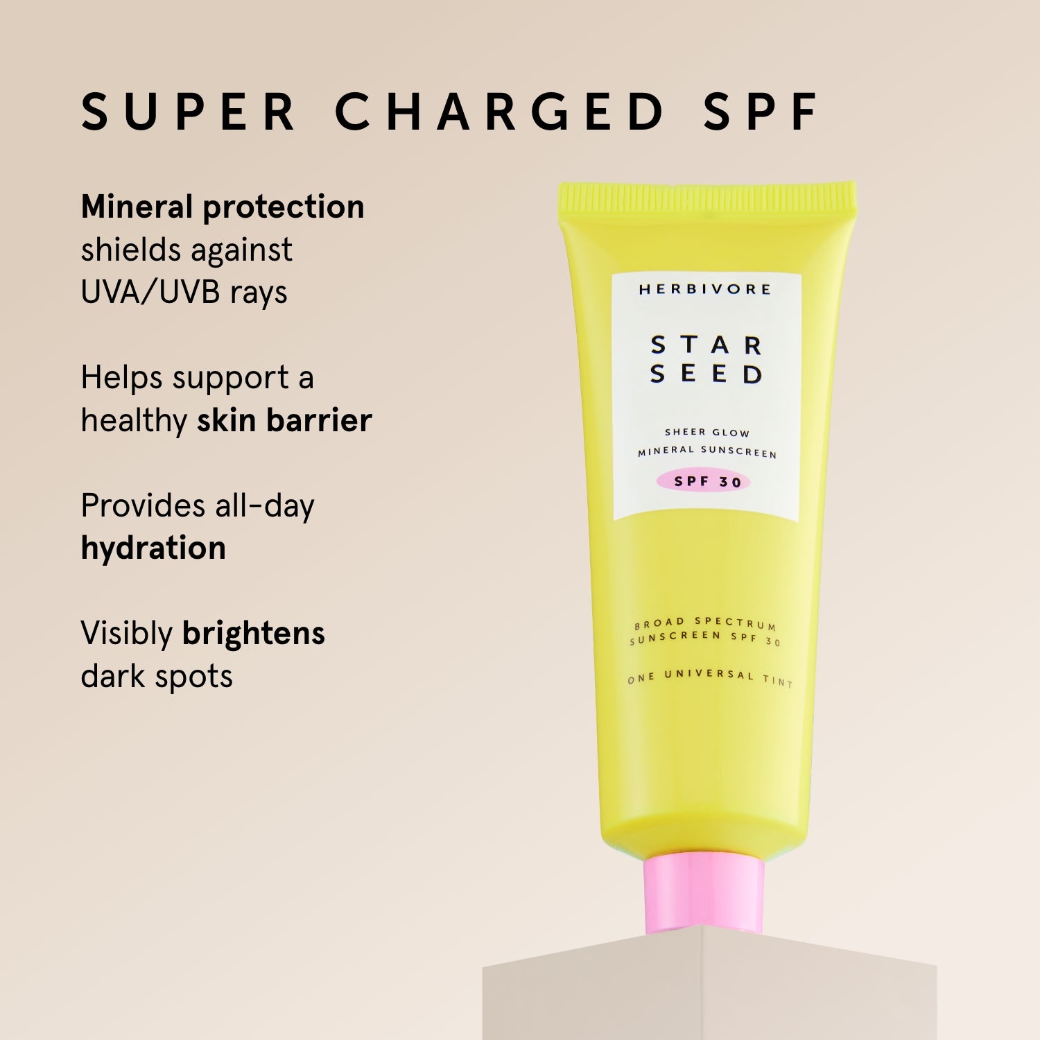 STAR SEED Sheer Glow Mineral Sunscreen SPF 30 | Herbivore Botanicals