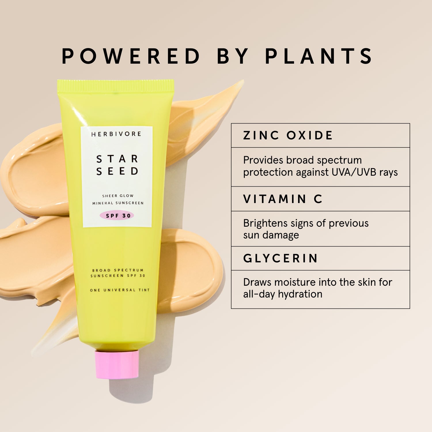 STAR SEED Sheer Glow Mineral Sunscreen SPF 30 | Herbivore Botanicals