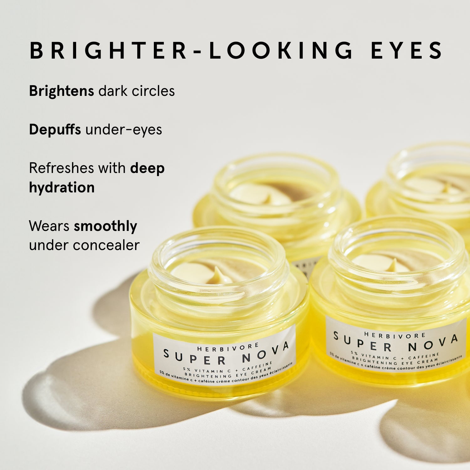 SUPER NOVA 5% Vitamin C + Caffeine Brightening Eye Cream | Herbivore Botanicals